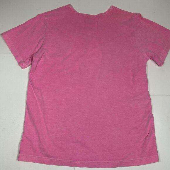 By JJ Women Pink Short Sleeve T-shirt Top Fish Print Scoop Neck Cotton Sz M Flaw - Picture 8 of 9
